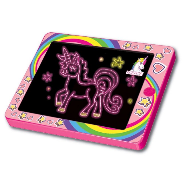 AM-AV Luminous Drawing Board Glow Pad Unicorn