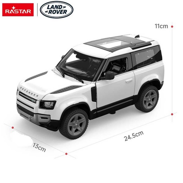RASTAR Die cast Jeep Land Rover Defender 90 1:24