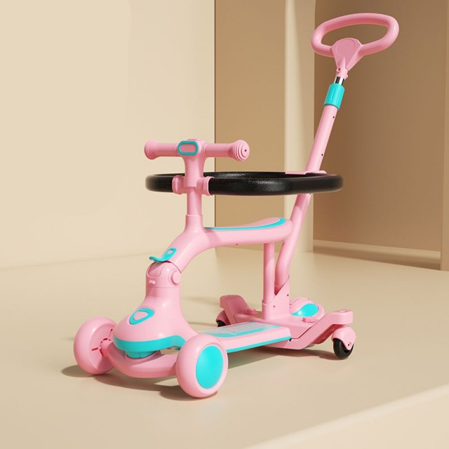 Scooter - Scooter 3 σε 1 Ροζ