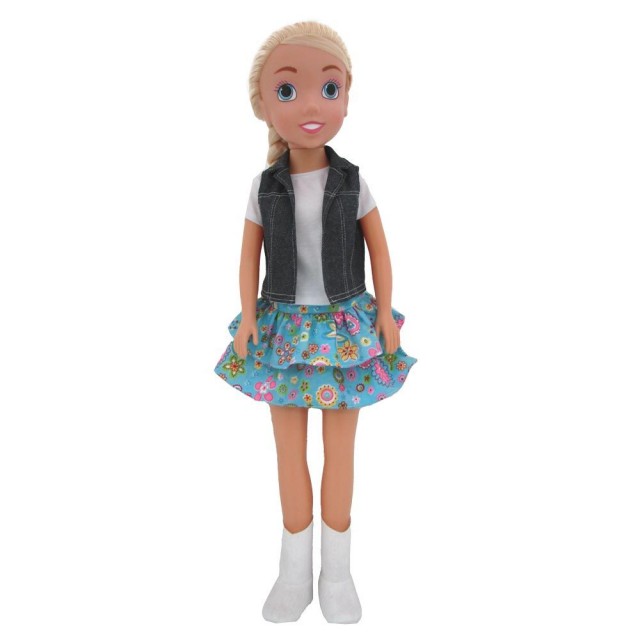 BAMBOLINA GLAMOUR GIRLS Κούκλα με τζιν μπούστο 80 cm.