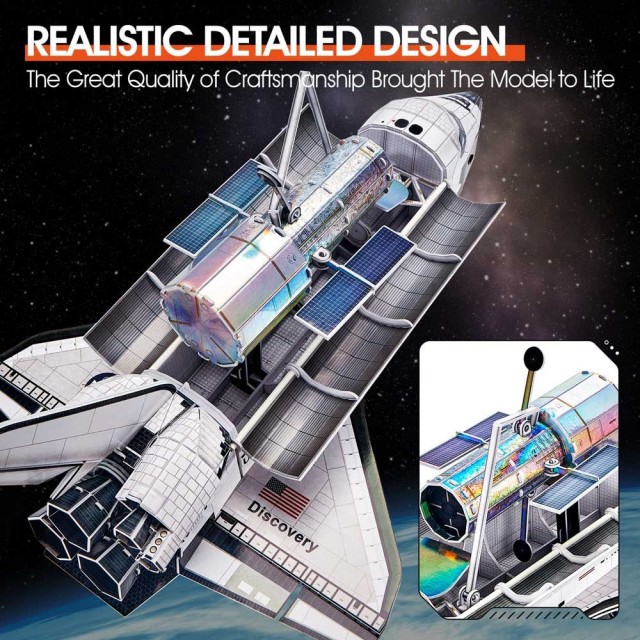 CubicFun Puzzle 3D NASA Space Shuttle Discovery 126h.