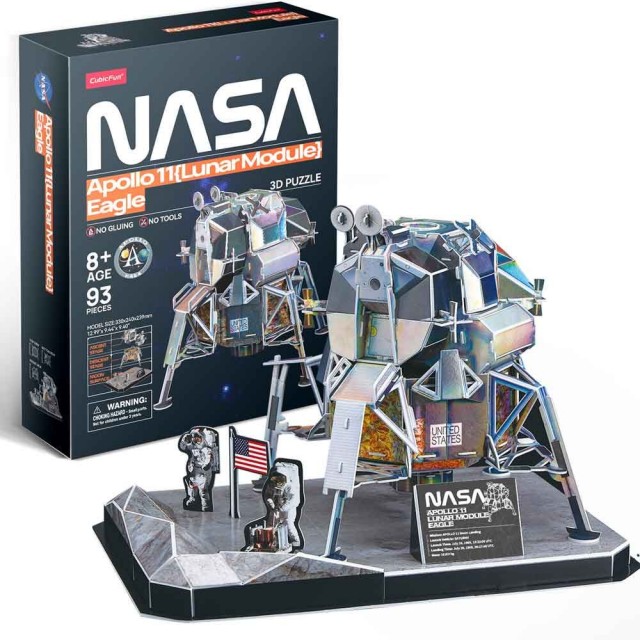 CubicFun Puzzle 3D NASA Lunar Module Apollo 11 Eagle 93h.