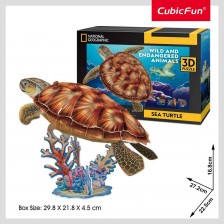 CubicFun Παζλ 3D National Geographic Θαλάσσια χελώνα 31 τεμ.