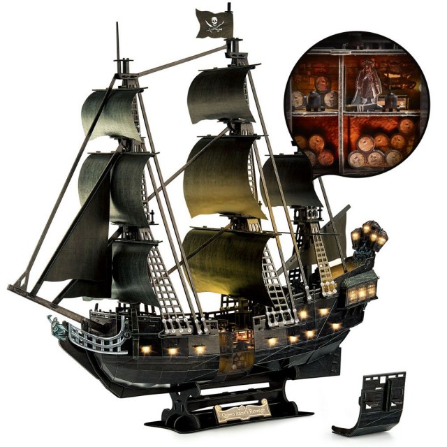 CubicFun Puzzle 3D Queen Anne's Revenge 293h. με φώτα LED