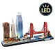 CubicFun Puzzle 3D Cityline San Francisco 90h. με φώτα LED