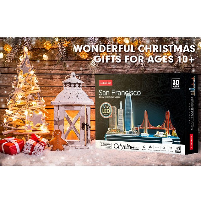 CubicFun Puzzle 3D Cityline San Francisco 90h. με φώτα LED