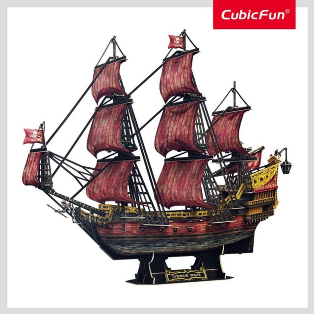 CubicFun Puzzle 3D Ship Queen Anne's Anniversary Edition 391h.