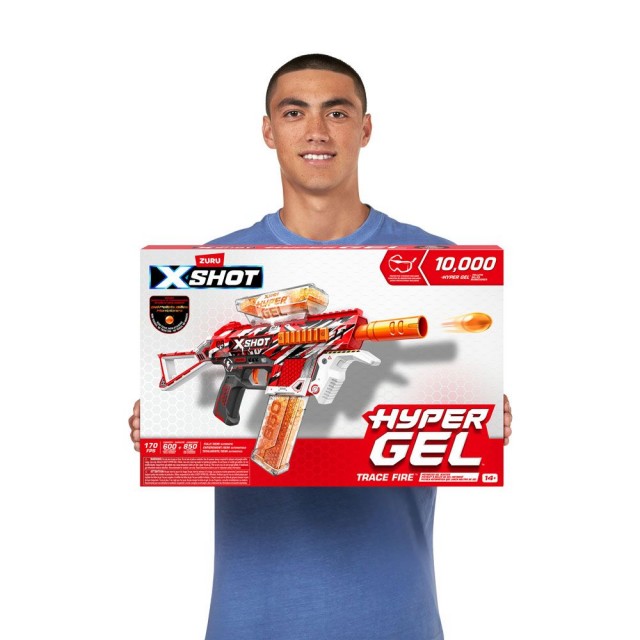 X Shot HYPER GEL Blaster με μπάλες gel trace fire