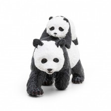 Ειδώλιο Panda με μωρό panda