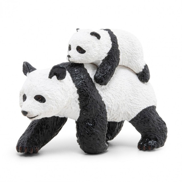 Ειδώλιο Panda με μωρό panda