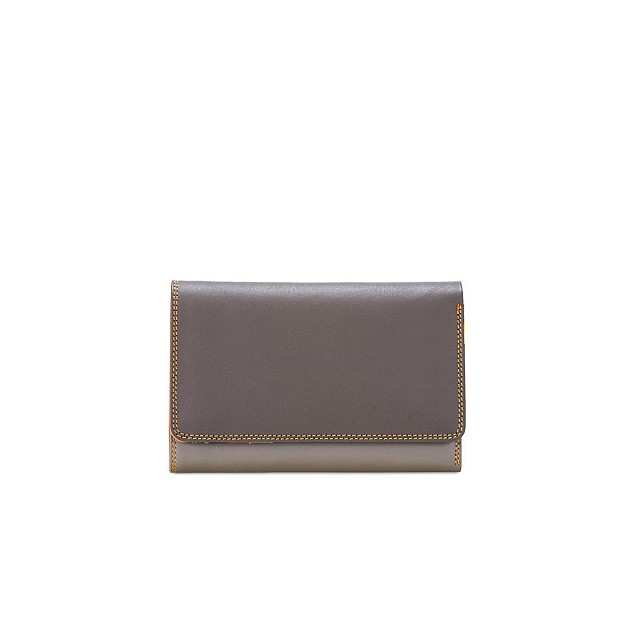 Medium Tri Fold Wallet Χρώμα καπνού