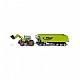 Τρακτέρ Claas axion 850 με εμπρόσθιο φορτωτή και ρυμουλκούμενο