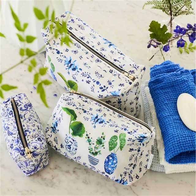 Τσάντα καλλυντικών Kawana Delft 24cm Χρώμα μπλε