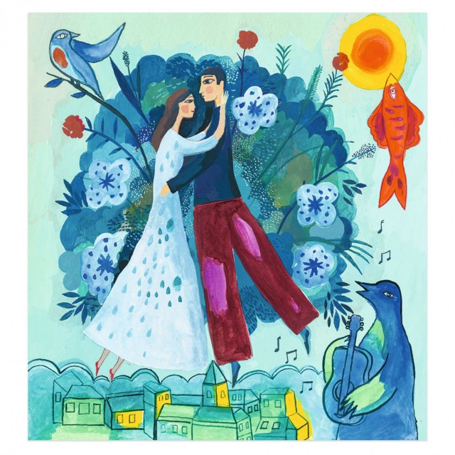 Ζωγραφίστε με ακουαρέλα Marc Chagall