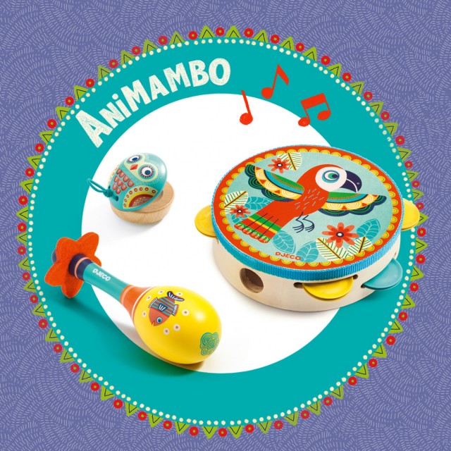 Παιδικά ξύλινα μουσικά όργανα Animambo - Djeco