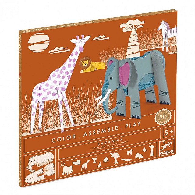 Savannah Build, Color and Play Set
