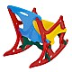 Tony Rocking Chair - Κατάλληλο για σπίτι και εξωτερικό χώρο, 3 σε 1 - Καρέκλα, κούνια και παζλ