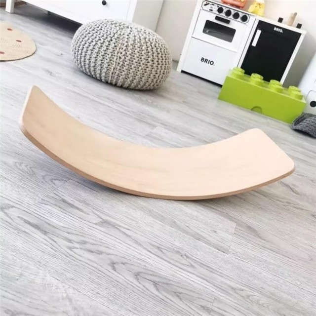 Ginger Home Wooden Balance Board - Safe Toy for Children, 82x30x15 cm