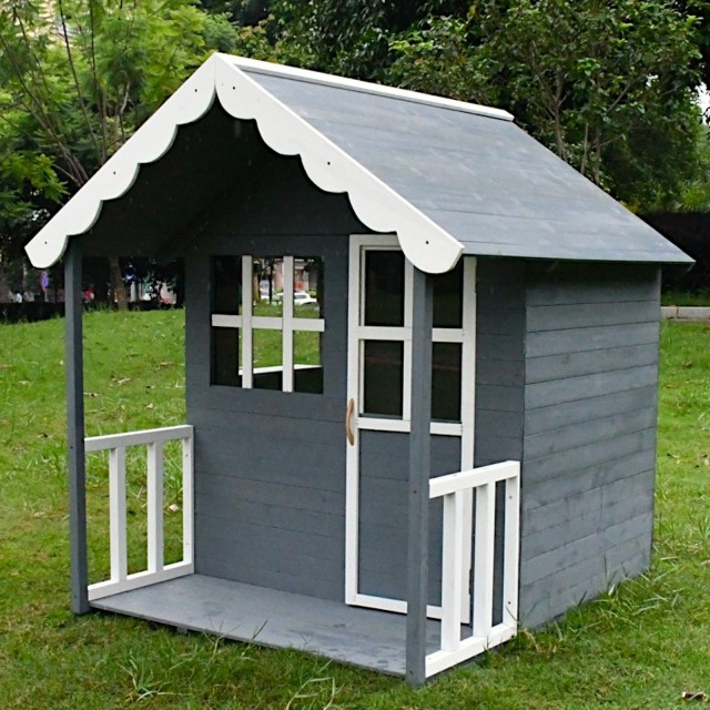 Ξύλινο Παιδικό Σπίτι GINGER HOME, 139x143,5x149 cm, για παιχνίδια στην αυλή και στον κήπο