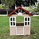 Ξύλινο παιδικό σπιτάκι εξωτερικού χώρου GINGER HOME - για αυλή και κήπο, 115×102×129 εκ.