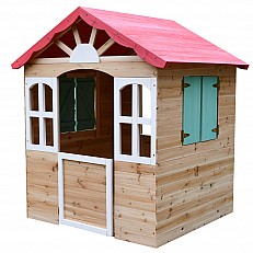 Ξύλινο παιδικό σπιτάκι εξωτερικού χώρου GINGER HOME - για αυλή και κήπο, 115×102×129 εκ.