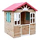 Ξύλινο παιδικό σπιτάκι εξωτερικού χώρου GINGER HOME - για αυλή και κήπο, 115×102×129 εκ.