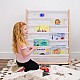 Παιδική Βιβλιοθήκη Ξύλινη GINGER HOME, 6 Ράφια, Montessori 64x30x79 εκ.