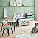 Детска Етажерка GINGER HOME, Органайзер за Играчки с Кутии за Съхранение DINOSAUR