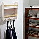 Детска Етажерка GINGER HOME, Стенна с Рафтове и Закачалки, Бяла, За Детска Стая