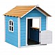 Ξύλινο Παιδικό Σπιτάκι GINGER HOME – Για Παιχνίδια Ρόλων, Αυλή και Κήπο, Μπλε, 118×138×132,5 cm