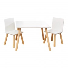 Παιδικό τραπέζι με 2 καρέκλες GINGER HOME Σετ Ξύλο TF6163