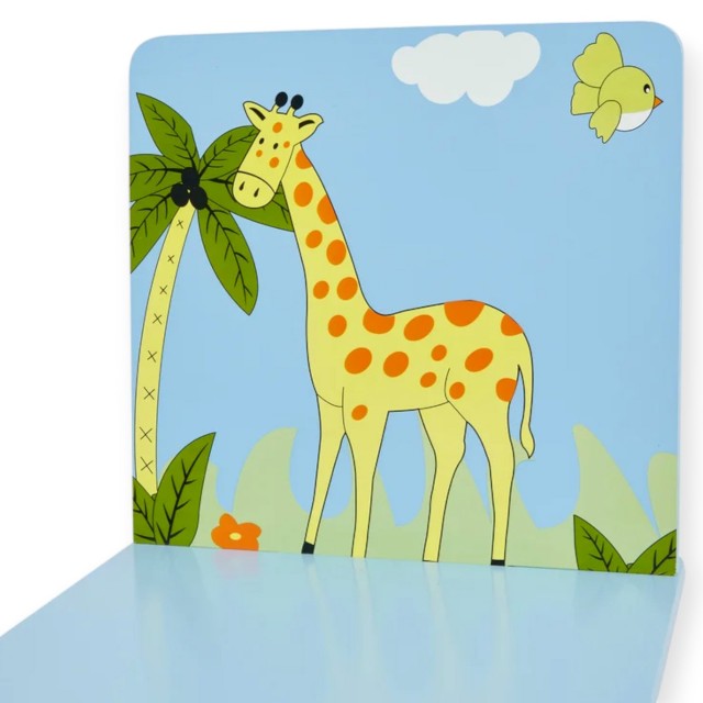 Детска Маса със Столчета GINGER HOME за Рисуване, Игра, Хранене, Дървена, Детска Стая SAFARI
