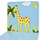 Детска Маса със Столчета GINGER HOME за Рисуване, Игра, Хранене, Дървена, Детска Стая SAFARI