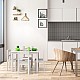 Παιδικό Σετ Τραπεζιού με 4 Καρέκλες GINGER HOME, Ξύλο, Λευκό, 66x56x48 εκ.