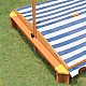 Παιδικό sandbox από ξύλο 118x118x118 cm, με ρυθμιζόμενο, αδιάβροχο κάλυμμα κουβούκλιο-αντι-UV