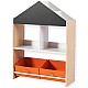 Παιδικό ντουλάπι GINGER HOME, Ράφι για παιχνίδια και βιβλία με μαύρη σανίδα γραφής, σπίτι, ξύλο