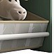 Детски Шкаф GINGER HOME, Етажерказа Играчки и Книжки  с Мече, Черна Дъска за Писане, Къщичка FOREST