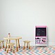 Παιδικό Σχέδιο Καβαλέτο GINGER HOME 3 σε 1 - Μαύρος πίνακας, Λευκός πίνακας, Ρολό από χαρτί, SUPER GIRL