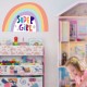 Σετ 2 αυτοκόλλητα SUPER GIRL για διακόσμηση παιδικού δωματίου, τοίχου, παραθύρου, επίπλων