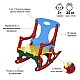 Tony Rocking Chair - Κατάλληλο για σπίτι και εξωτερικό χώρο, 3 σε 1 - Καρέκλα, κούνια και παζλ