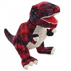 Γάντι κούκλας Dinosaur T-rex κόκκινο 35 cm.