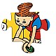 Pippi Longstocking Large Puzzle 24 τεμαχίων