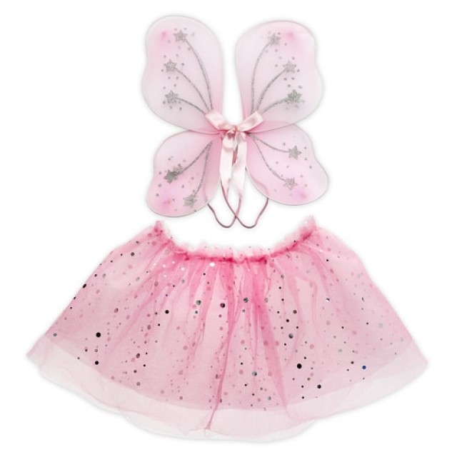Pink Star Tutu και Σετ Φτερών