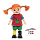 Μαλακή κούκλα Pippi 40 cm.