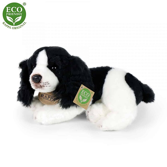 Λούτρινο ξαπλωμένο σκυλί Cocker Spaniel 24 cm.