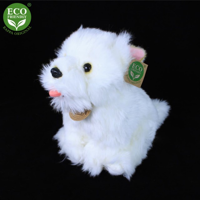 West Highland White Terrier Λούτρινο Dog Sitting 23 cm.