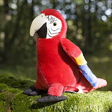 Λούτρινο Parrot Red Macaw 24 cm.