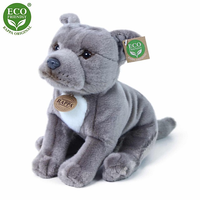 Γεμιστά Starfordshire bull terrier dog γκρι 30 cm.