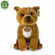 Λούτρινο Dog Starfordshire Bull Terrier καφέ 30 cm.