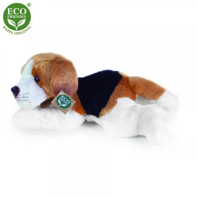 Λούτρινο σκυλί Beagle ξαπλωμένο 30 cm.